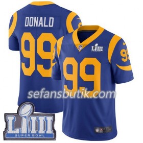 Los Angeles Rams Tröjor Aaron Donald 99 Nike Royal 2019 Super Bowl LIII - Herr